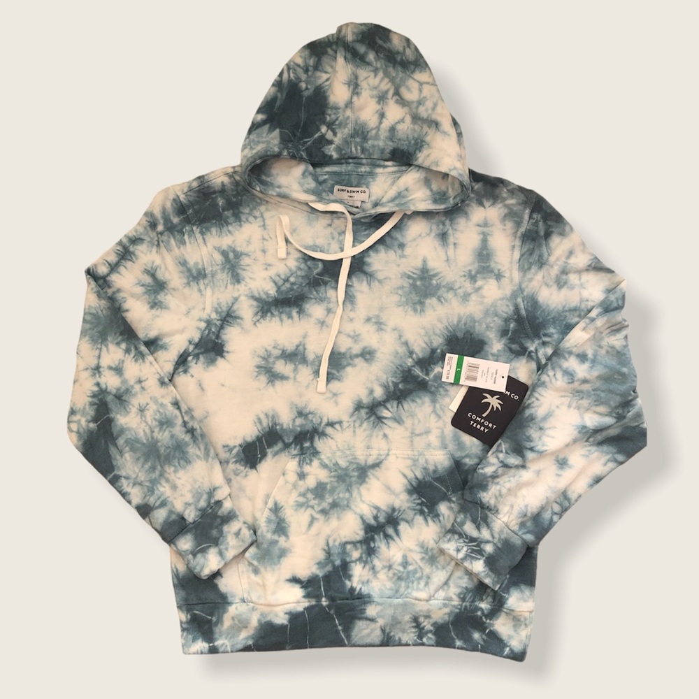SURF & SWIM CO. COMFORT TIE DYE HOODIE (L)